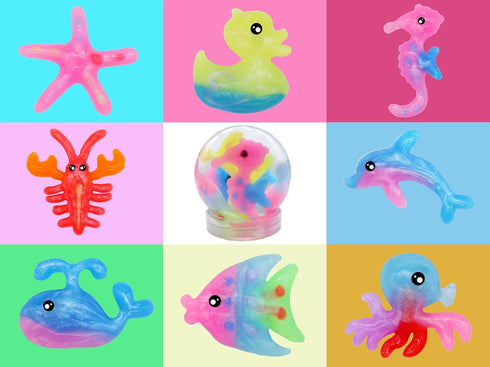 20 24 70ML Golinkid Magic Water Elf Toy Kit, Bottles Molds Aqua Fairy Water Gel Kit with Sparkling Magic Gel Glow