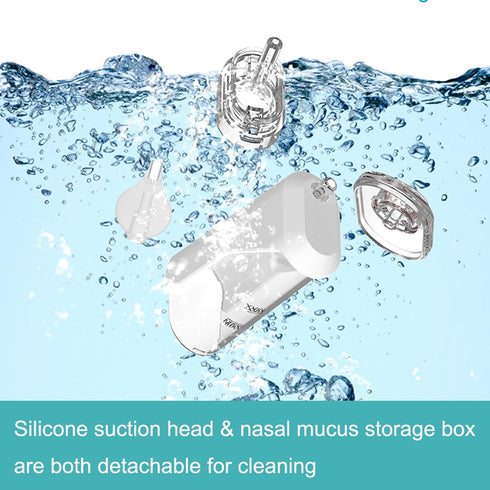 saicheek 70Kpa Baby,3 Tips,9 Design,BC-026 Electric Nasal Aspirator with Storage Box, Electric Nose Suction Nose Sucker