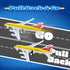 3 4 5 6 (2 pack) Airplane Toys, Metal and Plastic Plane Pull Back Airplane Toys for Years Old Boys Girls, Die Cast