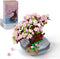 Mini Bricks Cherry Blossoms Plant Building Kit, DIY Simulating Plant Ecology Collection Toy for Adults and Children