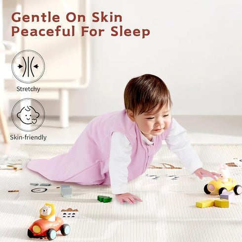 0-6 Months,100% 0.5 3 Pack 2-Way Baby Sleep Sack Cotton TOG Wearable Blanket for Newborn and Infant, Zipper Lightweight