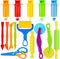 Wxqfumy Dough Tool Set, 15 Pcs Basic Dough Tools Kits for Kids, Dough