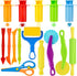 Wxqfumy Dough Tool Set, 15 Pcs Basic Dough Tools Kits for Kids, Dough