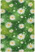 Pigsaly Crib Sheets Watercolor White Daisies Green Baby Sheet for Standard Crib Mattress