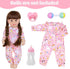 18INDC 5 16-22 Inch Backpack Set 17-18 Inch Pcs Doll Carrier and Accessories for Baby, Carrier With Stuff for Dolls