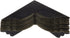 Cosmos Pack of 12 Antique Metal Box Corner Protector Edge Safety Guard for Cabinet Furniture, Bronze Tone