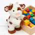 9'' Hopearl Adorable Plush Cow Toy Floppy Dairy Cattle Soft Stuffed Animal Cute Birthday Gifts for Boys Girls Kids