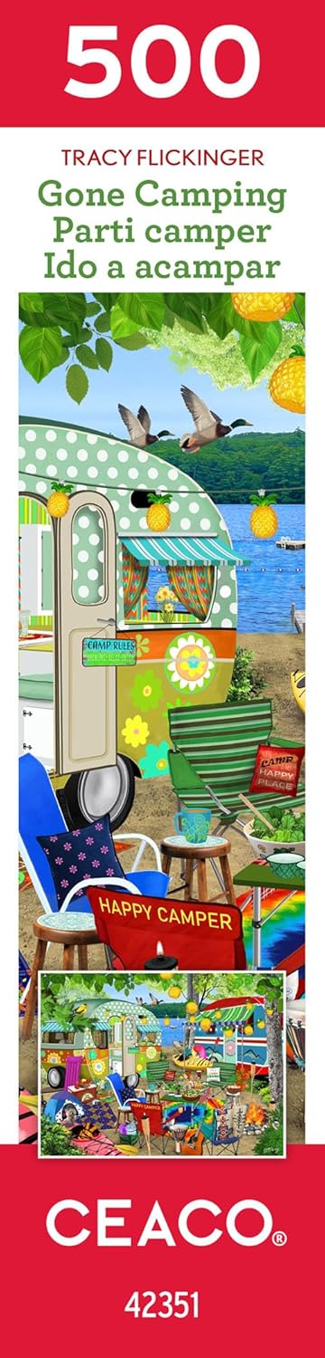Ceaco - Tracy Flickinger - Gone Camping 500 Piece Jigsaw Puzzle