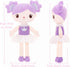 Gloveleya 14" Plush Candy Princess Doll, Purple Baby Doll Girls Gifts with Gift Bag