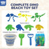 30 4-8 Summer, TOY Life Pcs Dinosaur Fossil Beach Toys for Kids Ages Collapsible Sand Toys with Dinosaur Toys Silicone