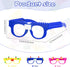 Hooqict 9 Pcs DIY Building Blocks Glasses Building Bricks Party Supplies for Kids Adults Building Block Birthday Party Favors, Carnival Party Glasses Decorations