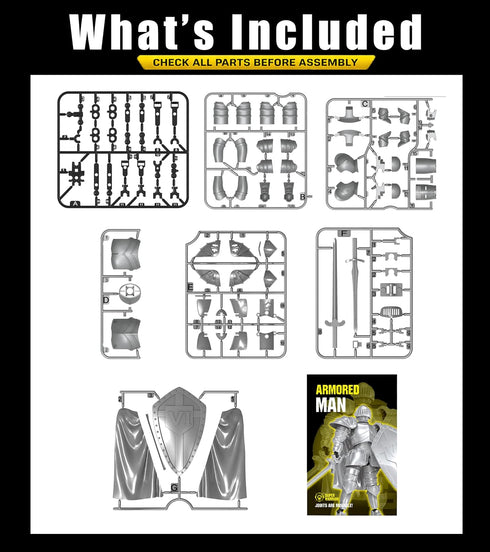 IYOOCSS T13 Figures,Dummy 13,3D Action Figure,Medieval Knight Action Lucky Printed Robot Action Figure (Assembly