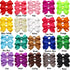 CÉLLOT 40Pcs Boutique Hair Bows Elastic Ties for Kids, Children Rubber Bands Ponytail Holders for Baby Girls Teens