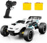 Tecnock RC Racing Car, 2.4GHz High Speed Remote Control, 1:18 2WD Toy Cars for Boys & Girls, White