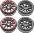 4Pack Vgoohobby RC Drift Wheels and Tires Set, Compatible with Traxxas HSP Tamiya Kyosho 1/10 RC Car