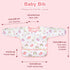 Accmor 4 Pack 6-36 Long Sleeve Bibs, Baby Smock Waterproof Sleeved Bib Smock for Baby Toddler Months