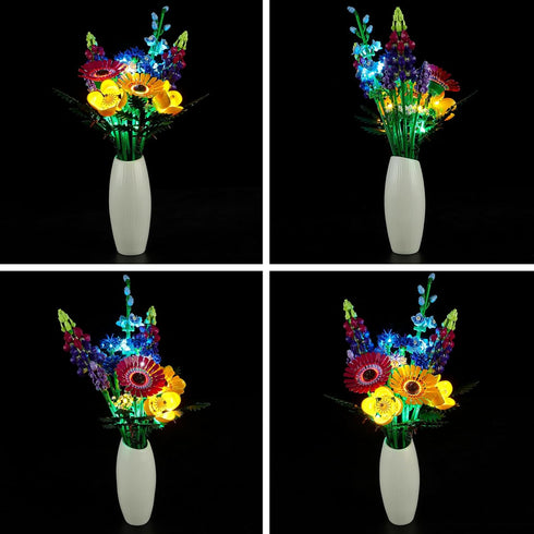 BRIKSMAX LED Light Kit for Lego-10313 Wildflower Bouquet - Compatible with Lego Icons Building Set