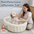 Gliizee mall 0-24 Inflatable Baby Bathtub, Collapsible Baby Bath Back Support, Portable Newborn Travel Bath tub