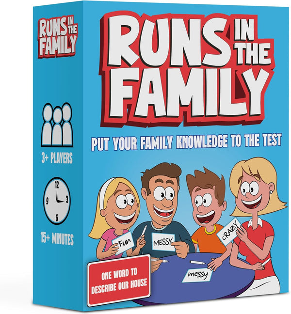 Runs in The Family - Fun Board Games for Family Night, Think Like Your Family Would, Games for Kids & Adults