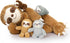 MaoGoLan Sloth Stuffed Animal Set - 5 Pcs Large Mommy Sloth with Babies Plush Toys, 3 Toed Sloth for Kids 22 Inches