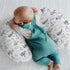 Vintage Planes Airplanes Helicopters Nursing Pillow Covers for Boy Girl Retro Stars Plane Clouds Sky Nursery Slipcover
