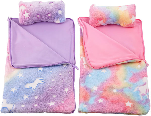 BABESIDE 2 Pcs Reborn Baby Doll Bedding Set for 12-17 Inch Dolls,