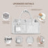 GEMII Diaper Caddy Organizer-Large Baby Caddy Organizer with Handle, Newborn Registry Essentials, Baby Shower Basket
