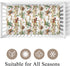 Wicbfdfv 28x52 Inch Vintage Western Cowgirl Cactus Boho Floral Fitted Baby Crib Sheet for Boys Girls Breathable Retro