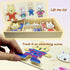 Wooden Bunny Family Dress-up Puzzle Box for Toddlers (72pcs) - Change Clothes Puzzle Games for Kids Ages 3+