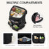 G4Free Backpack Diaper Bag for Moms Dads Travel Baby Bag with Pacifier Case & Insulated Pockets,Black