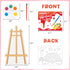 24 Sets, Golden Associate Valentines Day Cards Easel Cardboard for Kids School Pcs, Mini Watercolor Paint Classroom