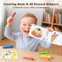 12 4-8 1-3, JUPITEARTH Colors Crayons for Kids Ages with Coloring Book & Bonus Stickers, Non-Toxic & Washable Triangle