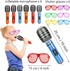 22 Pack Inflatable Guitar Set - Blow Up Guitars, Microphones, Glasses, Saxophone, Piano, and Recorder for Kids