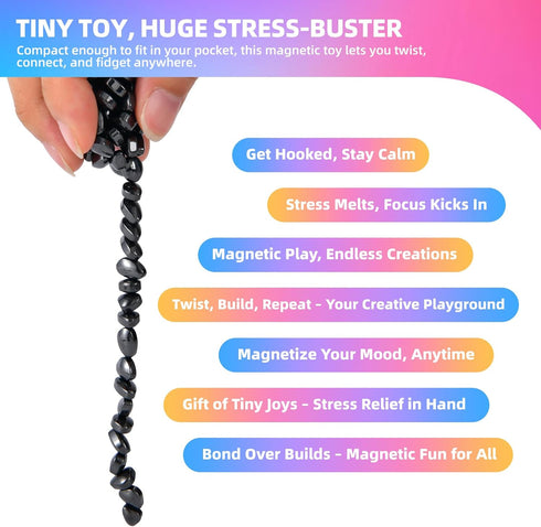 550pcs Fidget Toys for Adults & Teens,Stress Relief Sensory Toys for Autism ADHD Anxiety,Weak Magnetic Putty,Desk