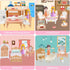 MOLINGXUAN Set, 48 Set Princess Dollhouse Furniture Piece Luxury Miniature Accessories Collection with Living Room