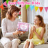 Hollyhi 58 Pcs Kids Makeup Kit for Girls, Real Washable Cosmetic Set with Mirror, Pink Birthday Gifts for Ages 3-12