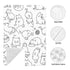 Hcpwzrf Cute Cartoon Cat Baby Car Seat Cover & Nursing Cover - Breathable Stretch Multi-Use Cover for Breastfeeding
