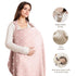 100% Konssy Muslin Nursing Cover for Baby Breastfeeding, Breathable Cotton Breastfeeding Cover with Rigid Hoop