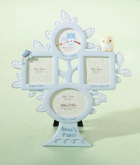 Lillian Rose 1st Year Picture Frame, Blue Owl, 10.5"