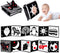 Black and White High Contrast Baby Toys, Soft Book for Newborn Brain Development, Infant Sensory Crinkle Toys