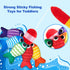 WVYXT 1-3 23 Set Toddler Montessori Toys for Year Old Boy Girl, Pcs Cloth Fishing Game with Double-Sided Mat, Learning