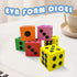 6 48 EVA Foam Dices, Colorful Dot Foam Dice for Kids, Building Toys,Educational Toys, Party Supplies, Colors, Pcs