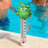 Generic 27.5x9x5.5cm Floating Pool Thermometer - Pool Temperature Gauge, Crocodile Shape Bath Temperature Gauge