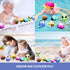 Bath Toys Light Up Floating Space Bath Tub Toy Set, 6pcs Glowing Universe Theme Educational Shower Pool Toys