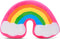 iscream Silky Fleece Covered 10.5" Slow Rise Squishy Stress Ball - Rainbow and Clouds Shaped