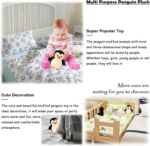 8.7 zhidiloveyou Penguin Stuffed Animal Plush Cute Baby Penguin Toy Gifts for Kids Adults