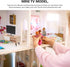 NUOBESTY Dollhouse Miniature TV: Model with Television Cabinet, Doll House Furniture for Living Room