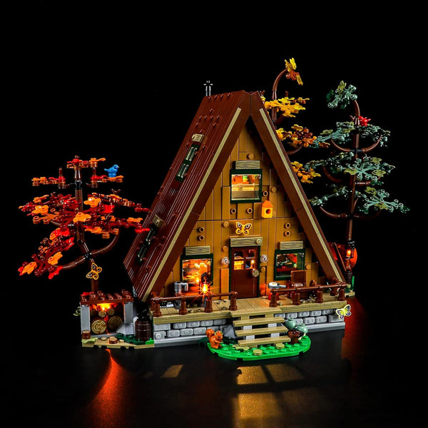 BRIKSMAX Led Lighting Kit - Compatible with LEGO-21338 A-Frame Cabin, Not Include Lego Set