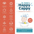 8 oz Happy Cappy Cradle Cap Medicated Shampoo and Body Wash with Comb - Baby Dandruff Shampoo, Helps Infants
