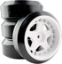 4PCS 12mm Hub Wheels,1 : 10 Hard Plastic RC Drift Cars Tires for Traxxas HSP Tamiya HPI Kyosho On-Road Drifting Car(White)